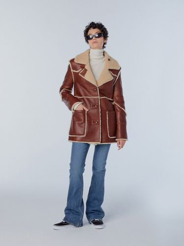 Slim Half Mustang Jacket - Brown - INSTANTFUNK - Modalova