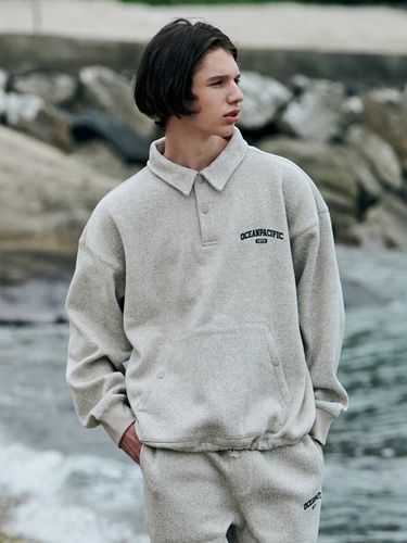 Knitted Fleece Rugby Shirt _ 3 colors - Ocean Pacific - Modalova