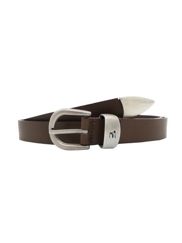 Leather Logo Belt - Choco Brown - MARGESHERWOOD - Modalova