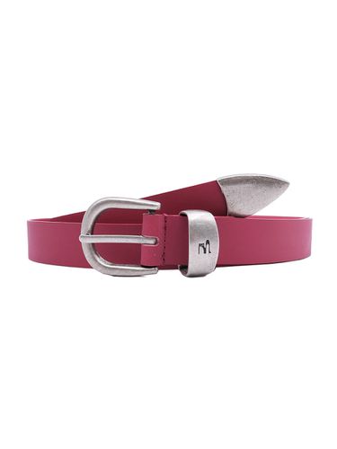 Leather Logo Belt - Deep Pink - MARGESHERWOOD - Modalova