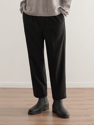 TR Banding Slacks Pants (Black) - LIEU HOMME - Modalova