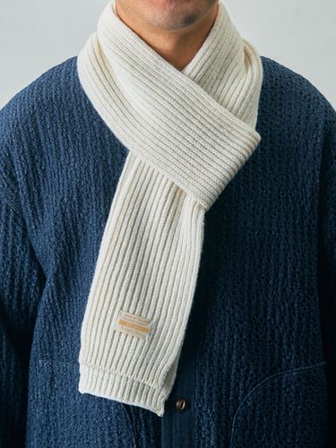 Wool Knit Muffler - Ramolin - Modalova