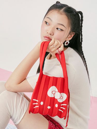 Lucky Pleats Knit Small Bag_Hello Kitty Barbados - JOSEPH & STACEY - Modalova