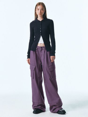 Wide Cargo Pants_Purple - CITYBREEZE - Modalova