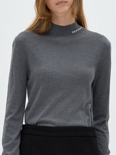 Turtle Neck Knit_Gray - DEPOUND - Modalova