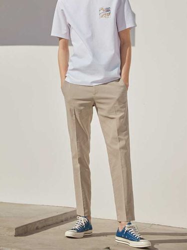 Slim Fit Linen Slacks LP42_Light Beige - ADHOC - Modalova