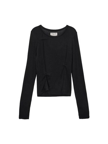 Pinched Slim Top_Black - Matin Kim - Modalova