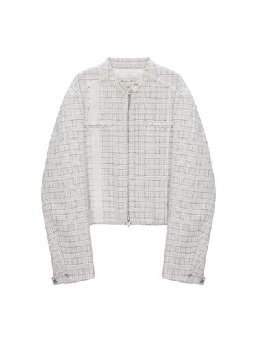 Tweed Racing Jumper_White - Matin Kim - Modalova