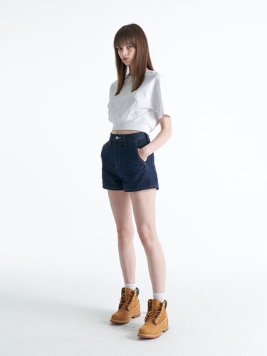 Nonfade Short Denim Pants_Dark Blue - ellonarc - Modalova