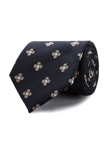 Classic Flower All-over Tie [Navy] - STCO - Modalova