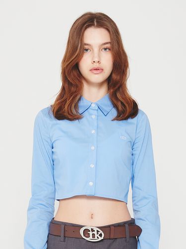 Basic Crop Shirt (Sky Blue) - CRANK - Modalova