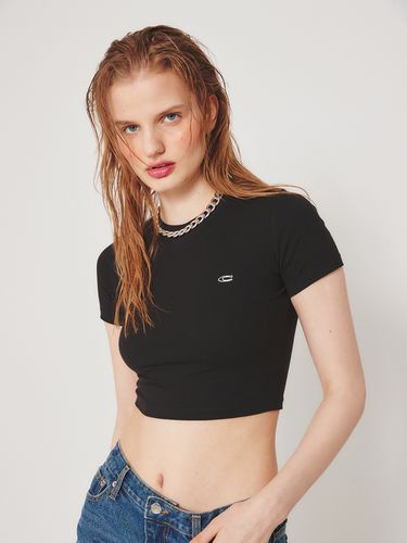 Basic Crop Top (Black) - CRANK - Modalova