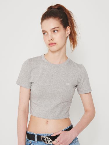 Basic Crop Top (Gray) - CRANK - Modalova