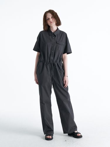 Overfit Half Jumpsuit_Charcoal - ellonarc - Modalova