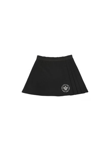 Pique Deformed Pleated Culottes Skirt - CLEVER FIELD - Modalova