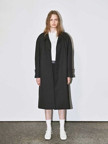 Unisex Volume Wool Mac Coat - Black - Dunst for WOMEN - Modalova