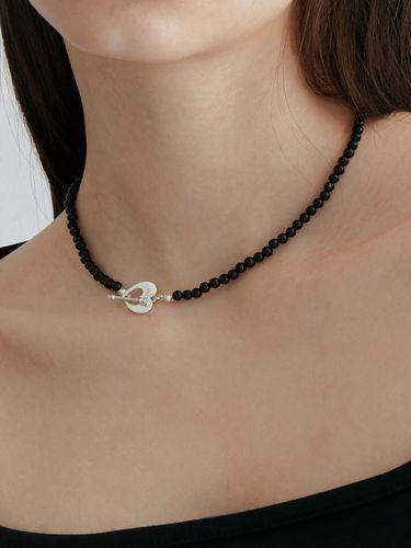 Silver] Heart Toggle Necklace - OVT-U - Modalova