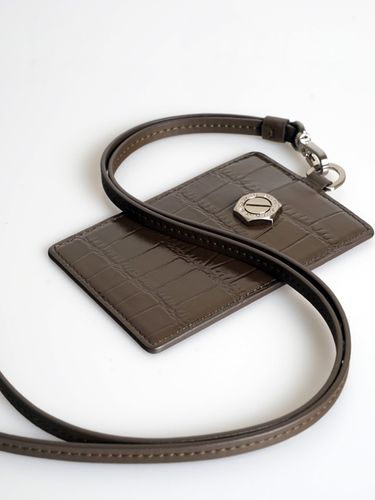 Metal Signature Necklace Card Wallet_ - SUHADO - Modalova