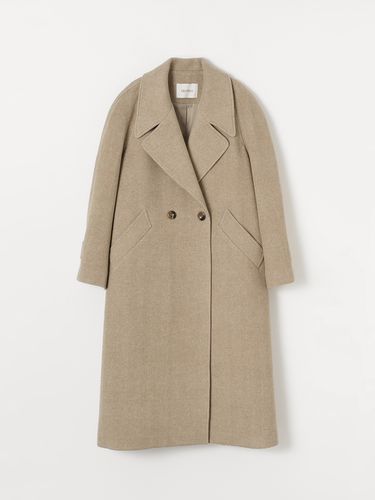 Wool Cash Belted Double Coat_Beige - CELITAILS - Modalova