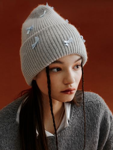 Ribbon Soft Beanie_7 Colors - OVT-U - Modalova