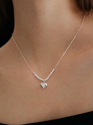 Snow Ball Heart Necklace - OVT-U - Modalova