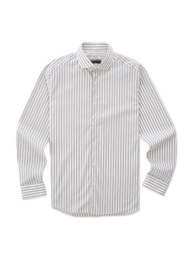 Slim Fit Stripe Shirt [Gray] - STCO - Modalova