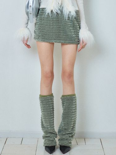 Leg Warmer Mini Skirt_Khaki - CRANK - Modalova