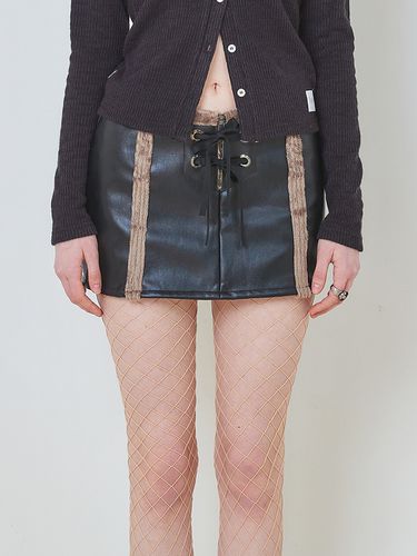 Eyelet Mustang Skirt_Black - CRANK - Modalova