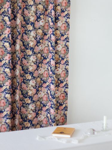 Night Rose Vintage Flower Curtain - Mood Sunset - Modalova