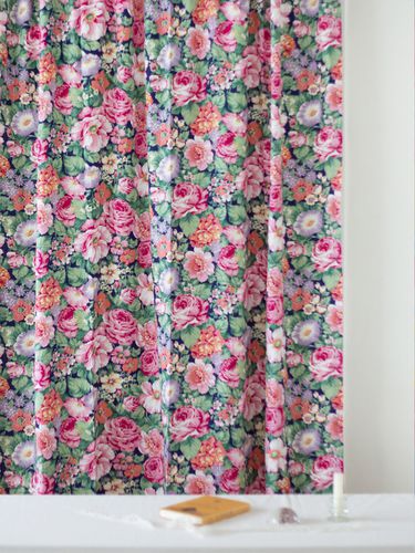 Peony Vintage Flower Curtain - Mood Sunset - Modalova