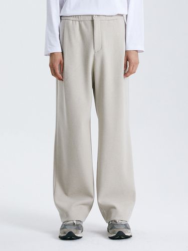 Wide-Fit Banding Knit Pants _ - TNGT - Modalova