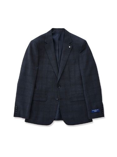 Fabio Plaid Suit Jacket - Navy - STCO - Modalova