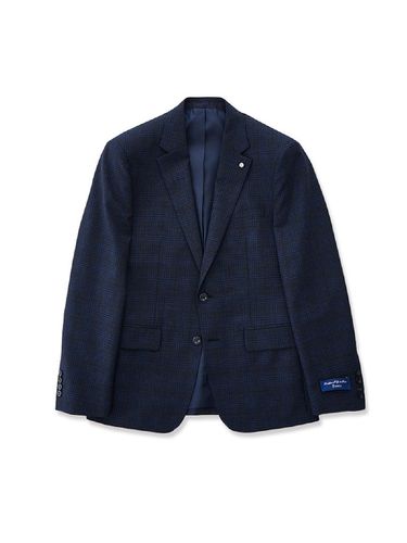 Fabio Plaid Suit Jacket - Blue - STCO - Modalova