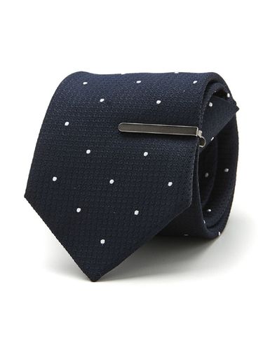 Dot Zipper Tie [Navy] - STCO - Modalova