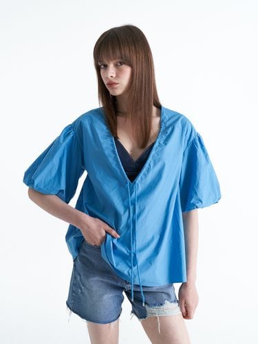 Puff String Blouse_Blue - ellonarc - Modalova