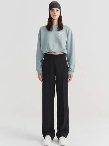 Slim Wide Pants_Black - MaLoupe - Modalova