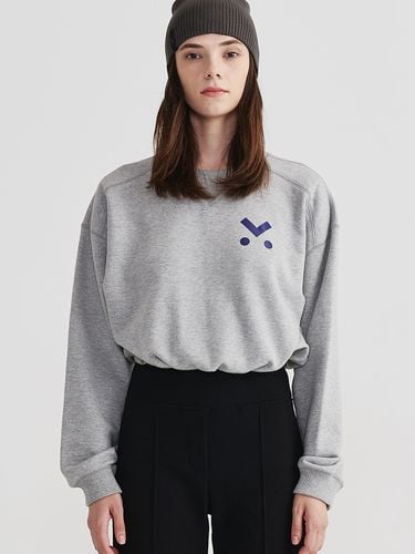 Cropped Sweatshirt_Gray - MaLoupe - Modalova