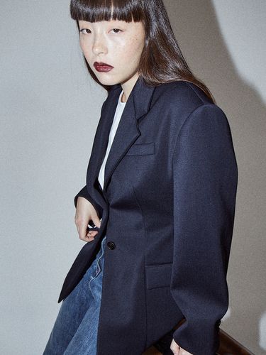 S Lady Wool Jacket_Navy - The Aperture - Modalova