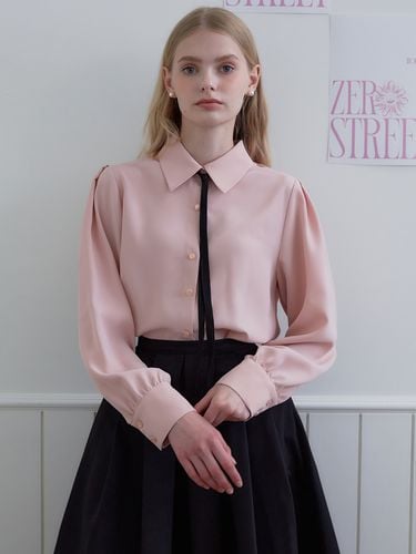 Lovely RIbbon Blouse - Pink - ZEROSTREET - Modalova