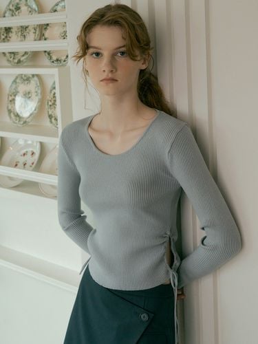 Ribbon String Knit_Light Gray - VERBE - Modalova