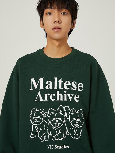 Maltese Archive Line Graphic Sweatshirt _ - WAIKEI - Modalova