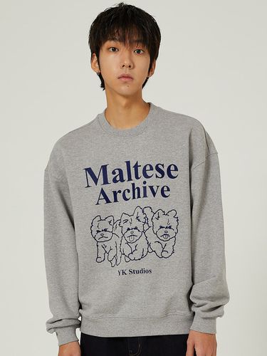 Maltese Archive Line Graphic Sweatshirt _ - WAIKEI - Modalova