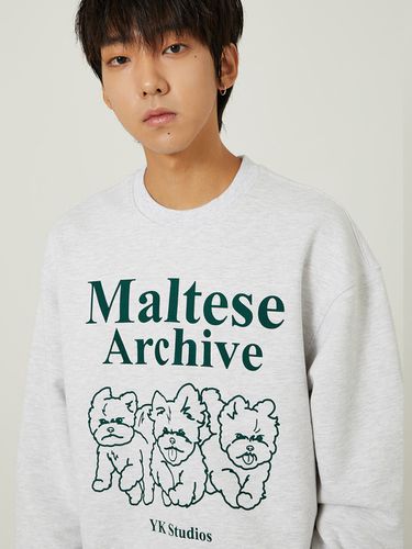 Maltese Archive Line Graphic Sweatshirt - WAIKEI - Modalova