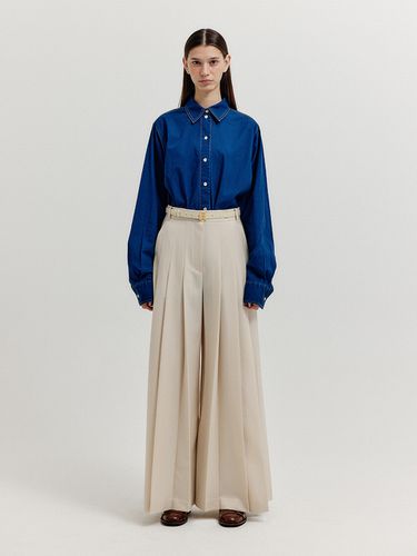 XLEAT Pleated Wide Pants - EENK - Modalova