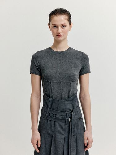 XESLEY Short Sleeve Bustier T-shirt - EENK - Modalova