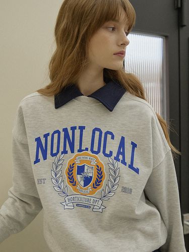 NLC Univ Sweatshirt_Light Grey - NONLOCAL - Modalova