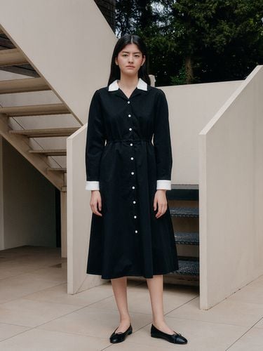 Tweed Collar Dress_Black - YUPPE - Modalova