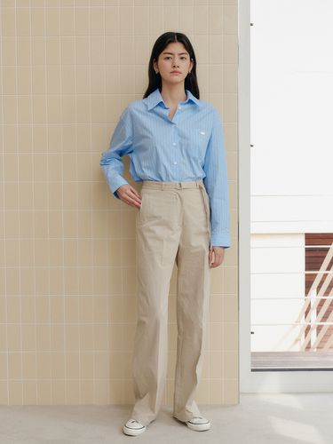 Belt Line Pants_Beige - YUPPE - Modalova