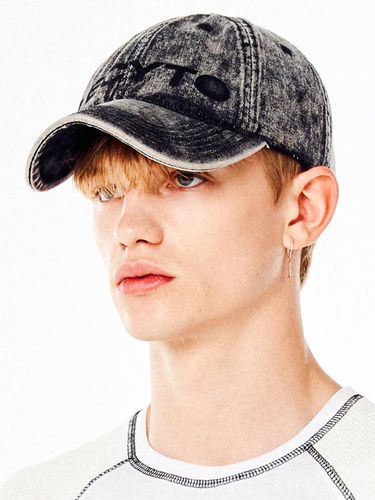 Retro Faded Denim Baseball Cap - LECYTO - Modalova