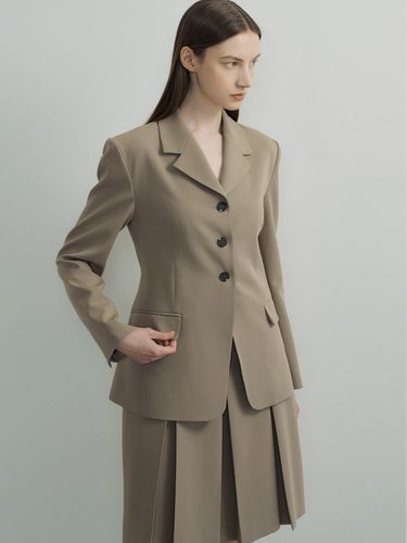 Button Blazer_Khaki Beige - octette - Modalova